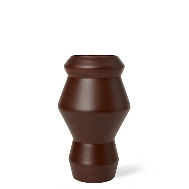 sia-antica-totem-vase-verre-marron-30-cm image 1