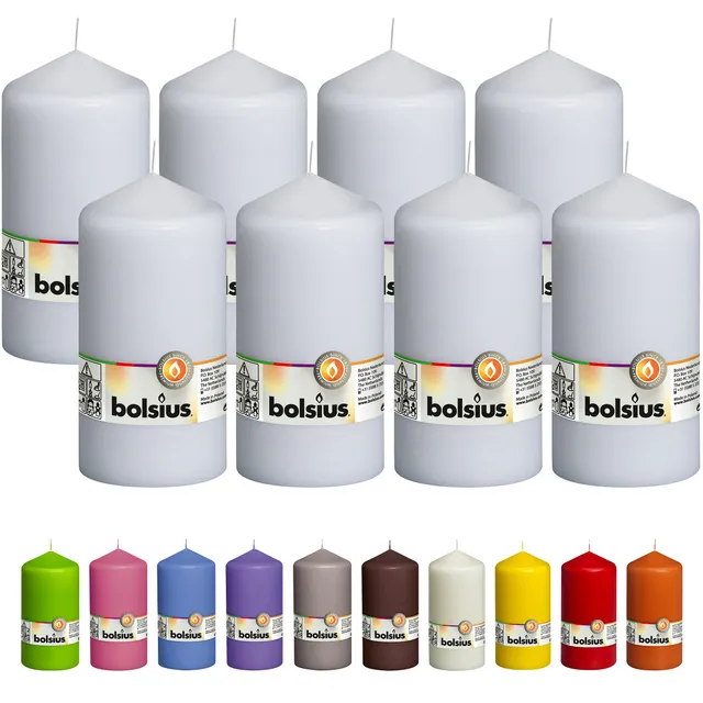bolsius-bougies-piliers-150x80-mm-bougie-blanche-lot-8-65h image 1