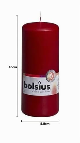bolsius-bougies-piliers-bordeaux-150x58-mm-lot-de-10-42h image 6