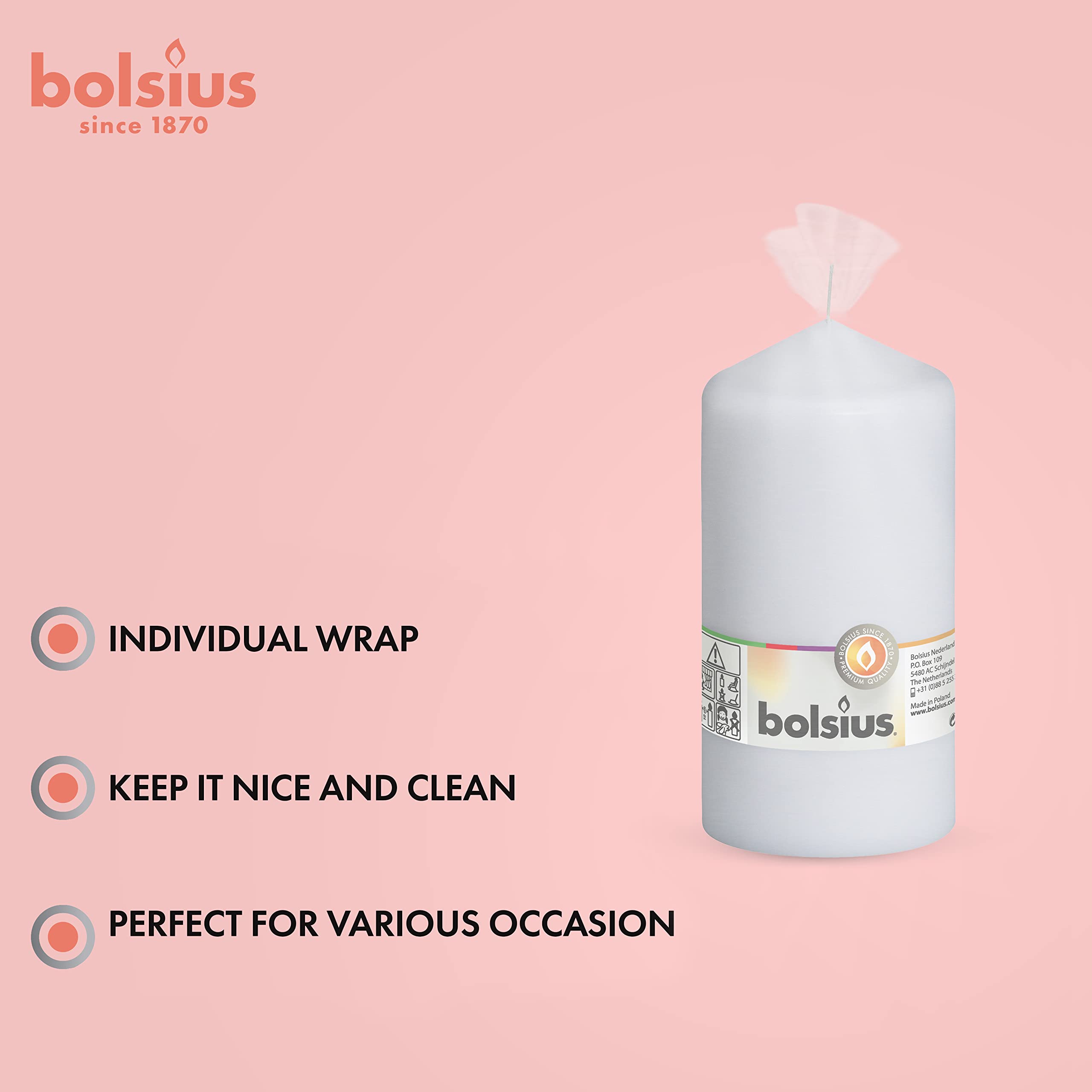 bolsius-bougies-piliers-150x80-mm-bougie-blanche-lot-8-65h image 6