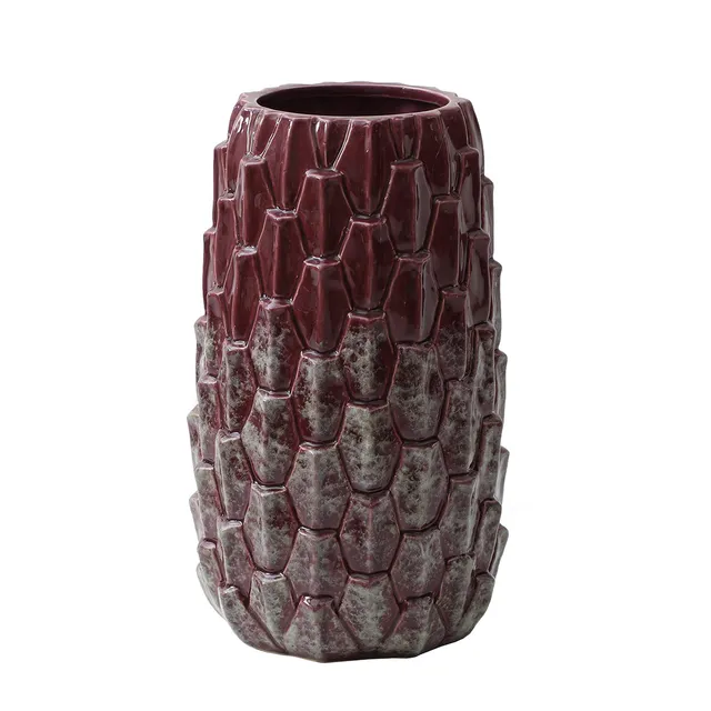 sia-antica-vase-thistle-grand-format-c-ramique-violet-35cm image 1