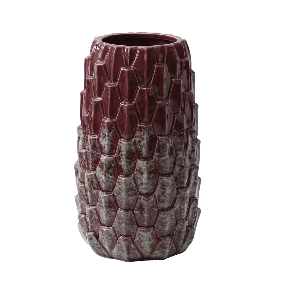 sia-antica-vase-thistle-grand-format-c-ramique-violet-35cm image 1
