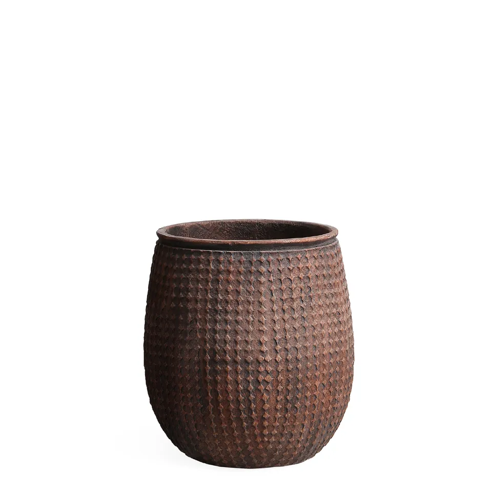 sia-antica-zen-cache-pot-rouge-38-cm-losanges image 1