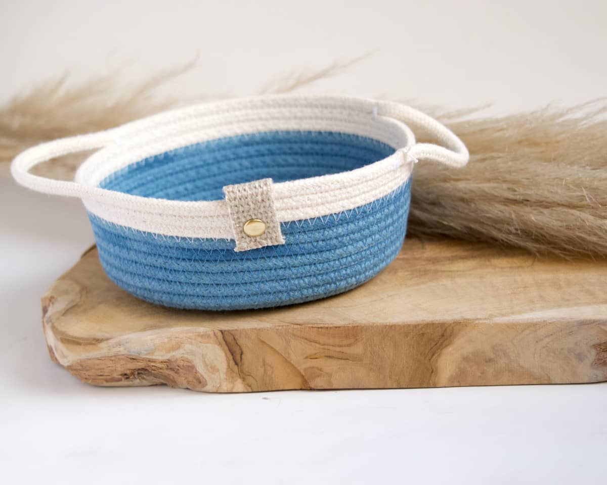 am-cla-paniers-rangement-corbeille-bleu-indigo-anses-coton image 2