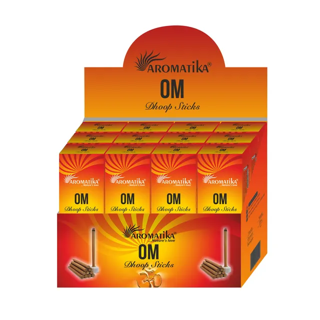 aromatika-dhoop-sticks-om-encens-120-b-tons-apaisant image 1