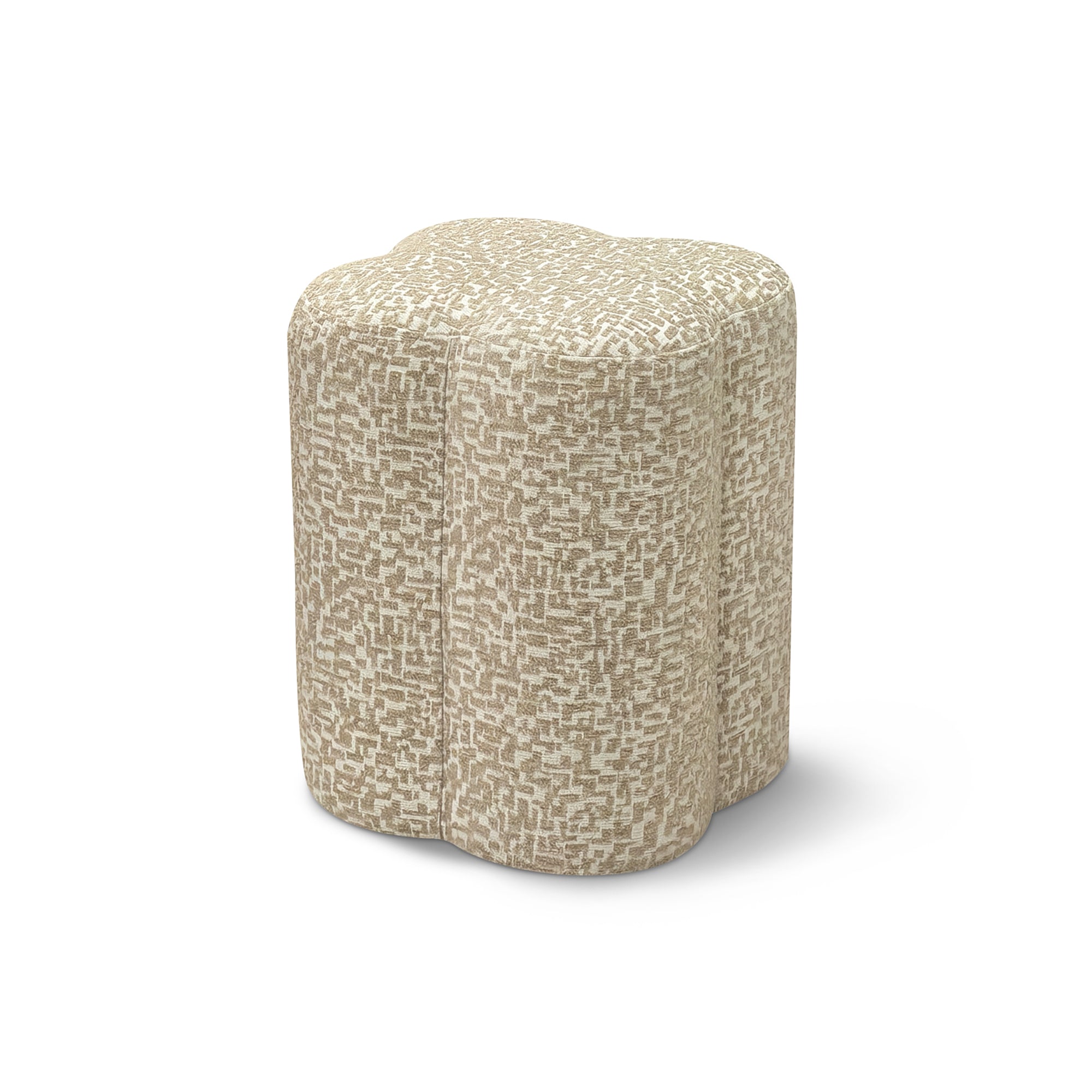 sia-deco-bari-lucky-pouf-tissu-beige-motifs image 1