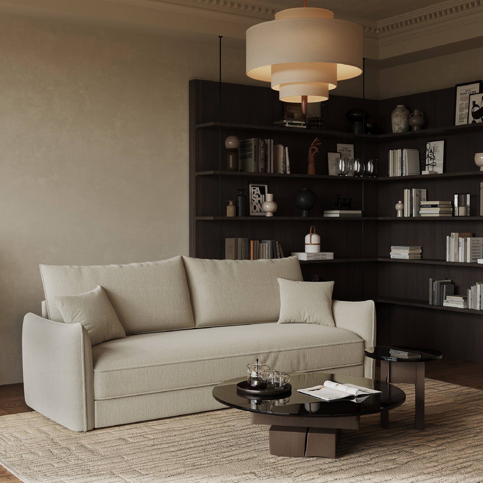 sia-deco-joan-plume-canap-convertible-3-places-beige image 3