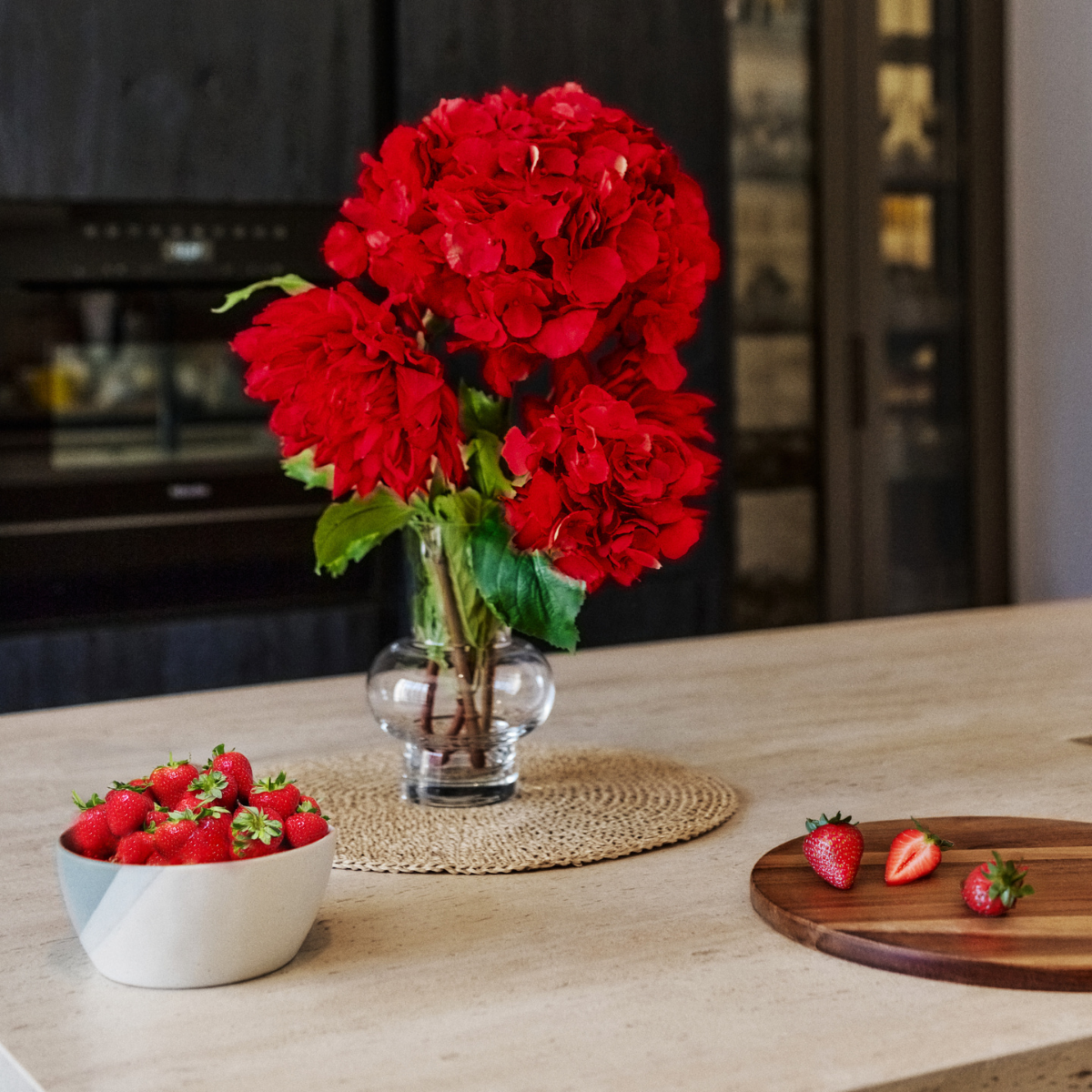 sia-deco-noah-selena-tige-hortensia-rouge-50-cm image 2