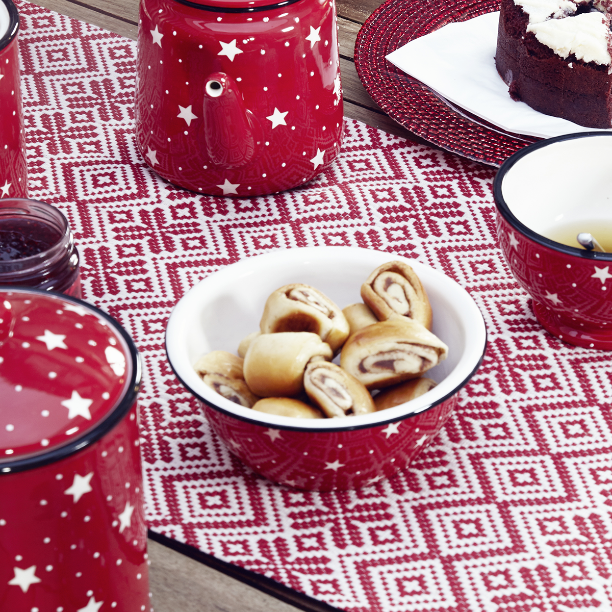 sia-deco-nola-ginger-chemin-de-table-rouge-coton-140-cm image 3