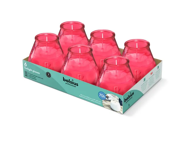 bolsius-outdoor-citronelle-bougie-ext-rieur-rose-70-h-verre image 1