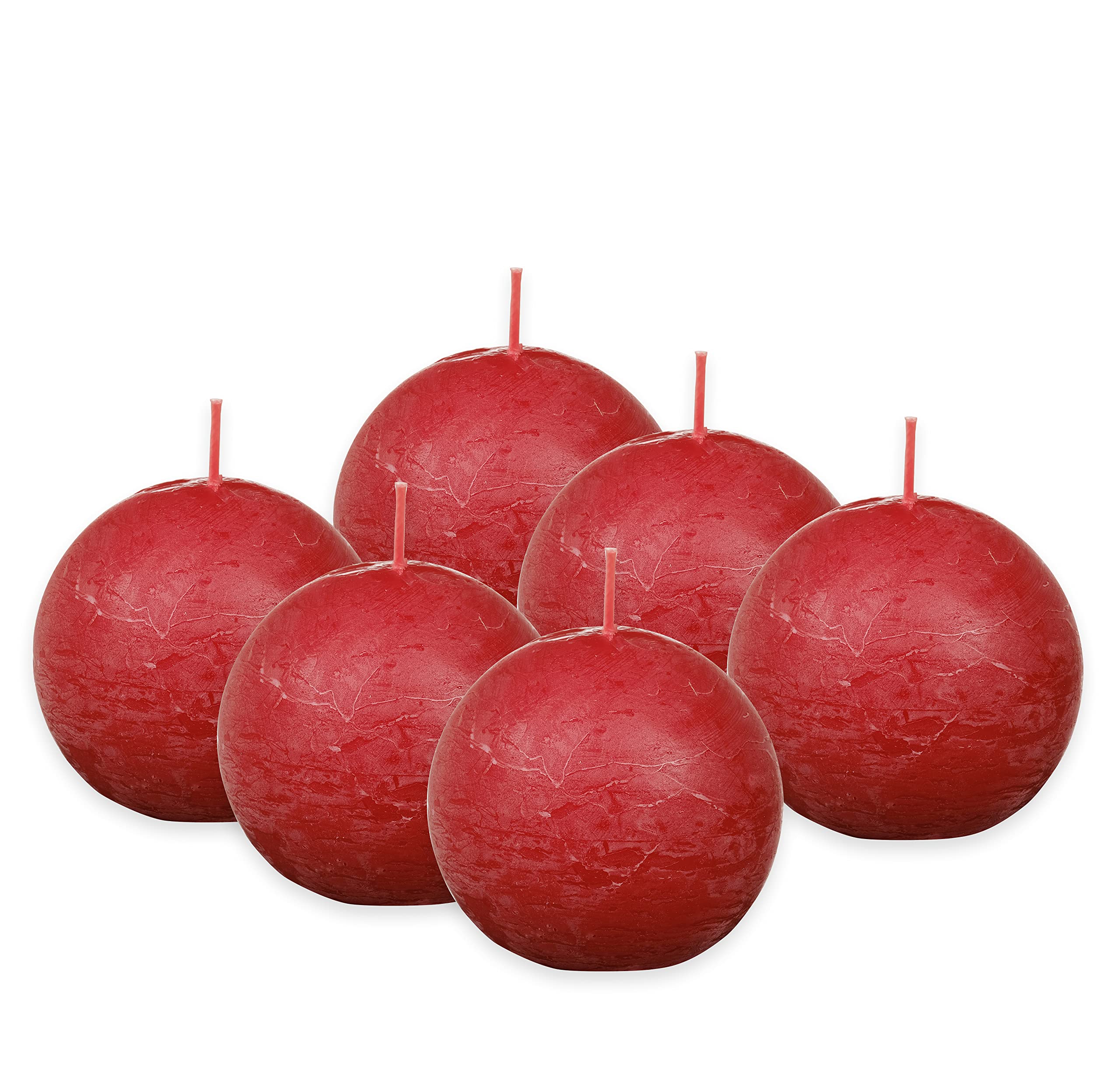 bolsius-rustique-boule-bougie-ivoire-lot-6-25h-sans-parfum image 5