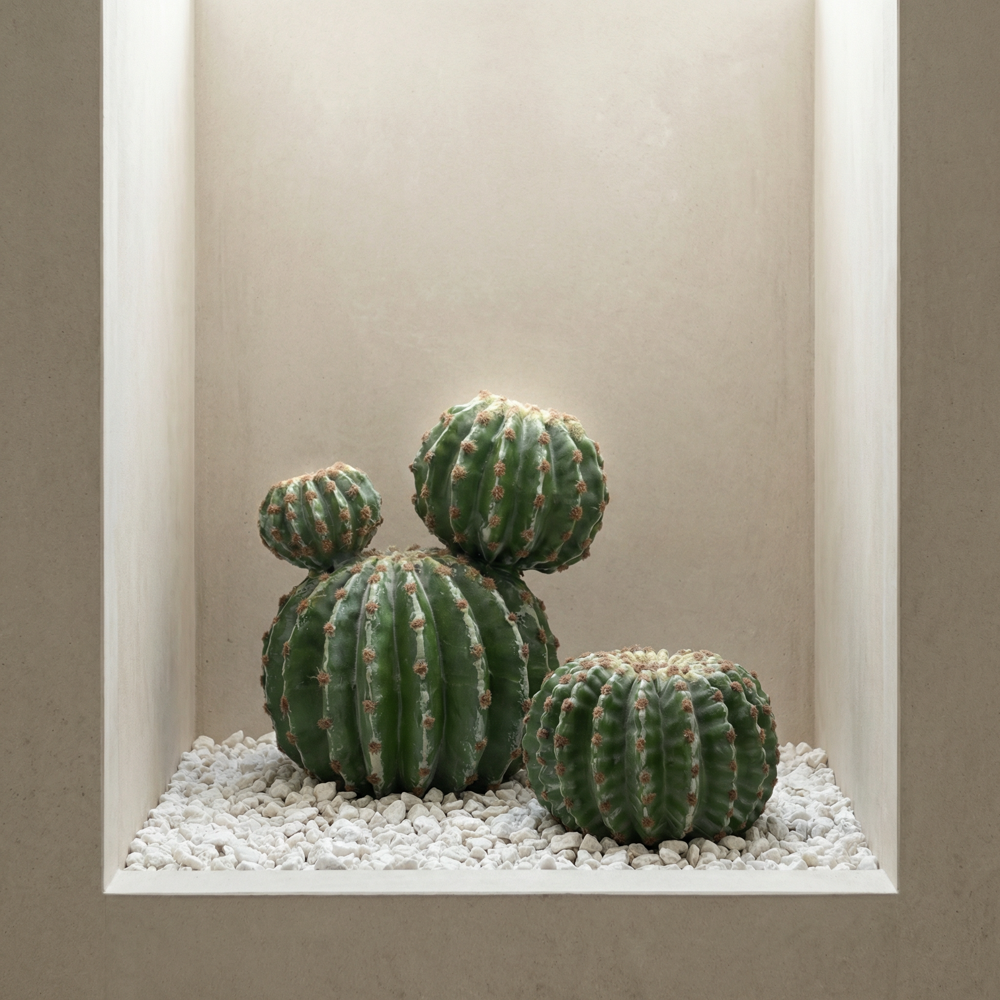 sia-deco-noah-cactus-rond-en-pot-32-cm-vert image 2