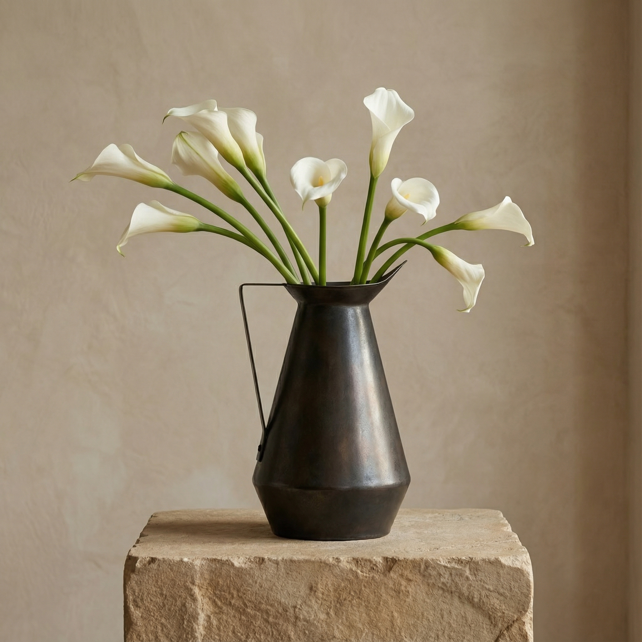 sia-deco-antica-vase-m-tal-octave-34-cm-marron image 2