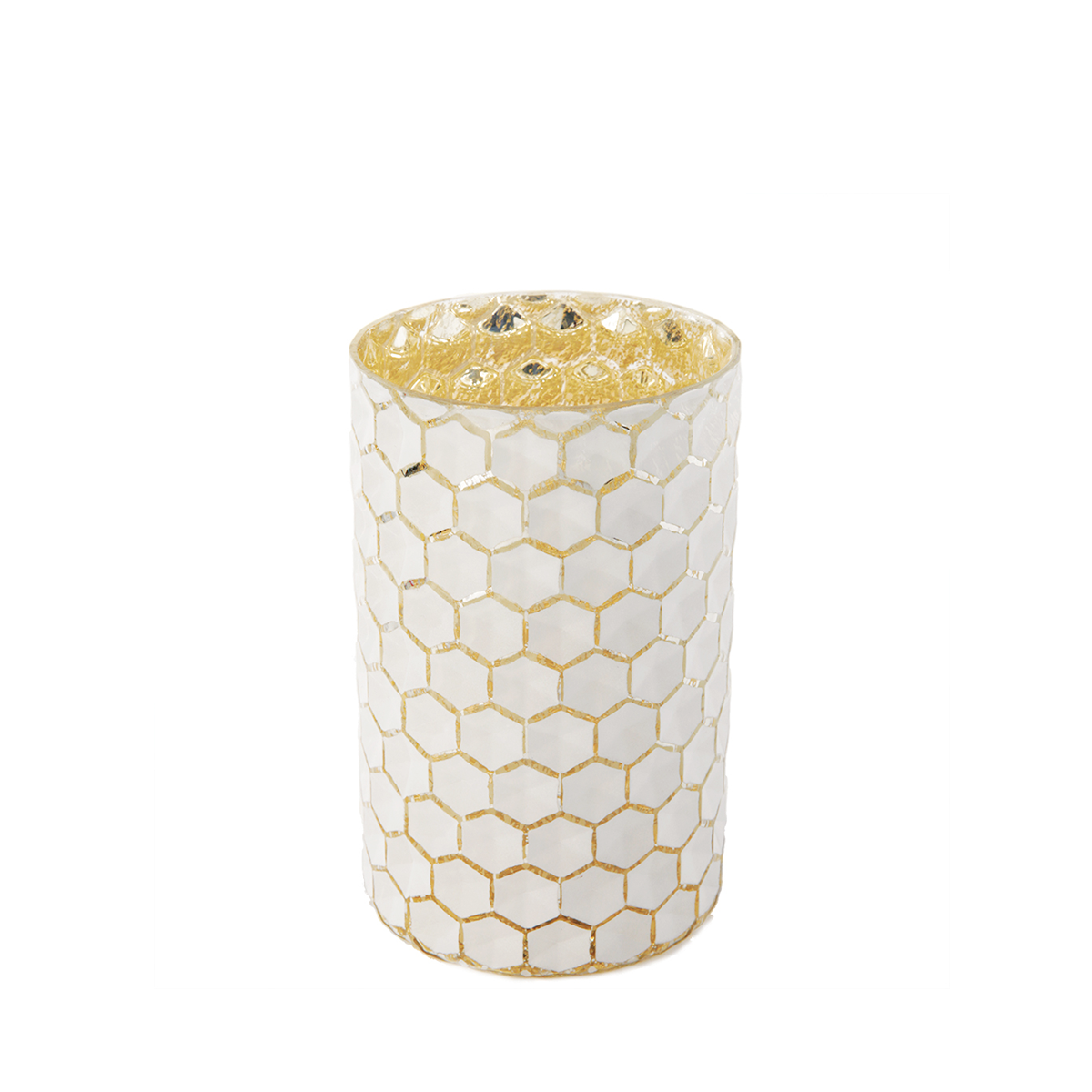 sia-deco-nora-maia-photophore-blanc-dor-20cm image 1