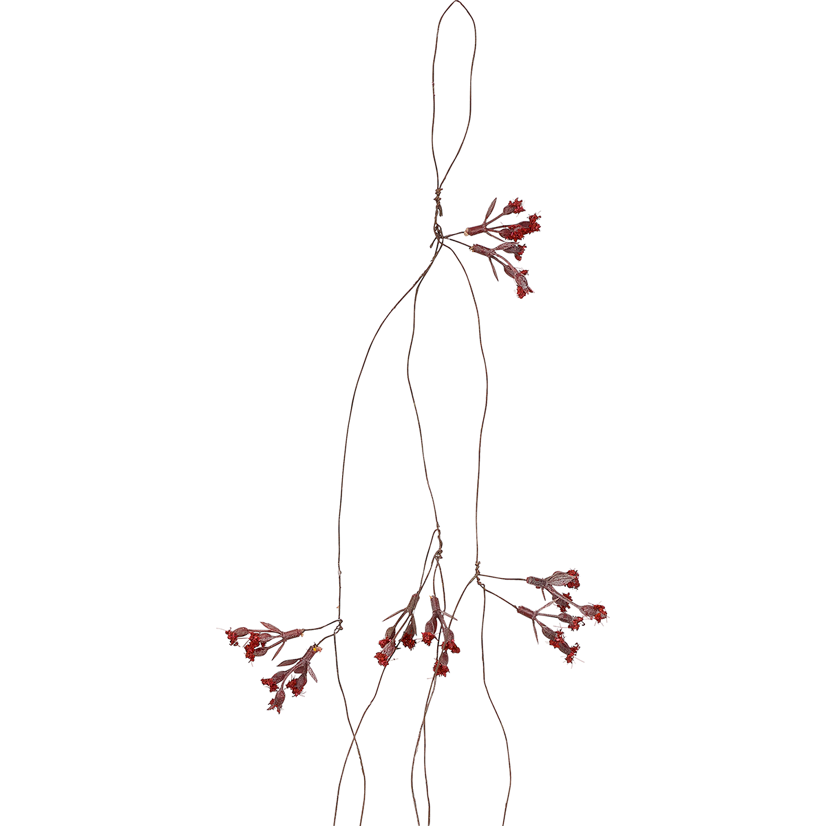 sia-deco-noah-guirlande-mini-fleurs-automne-rouge-106-cm image 2