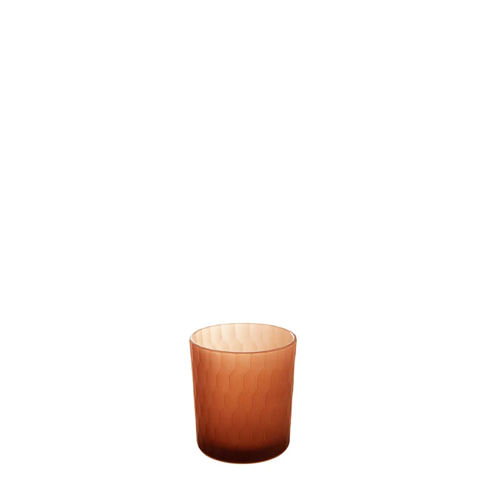 sia-deco-nora-photophore-one-verre-d-poli-orange-8-cm image 1
