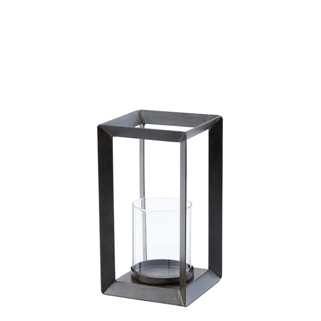 sia-deco-nora-kael-lanterne-m-tal-noire-32-cm image 1