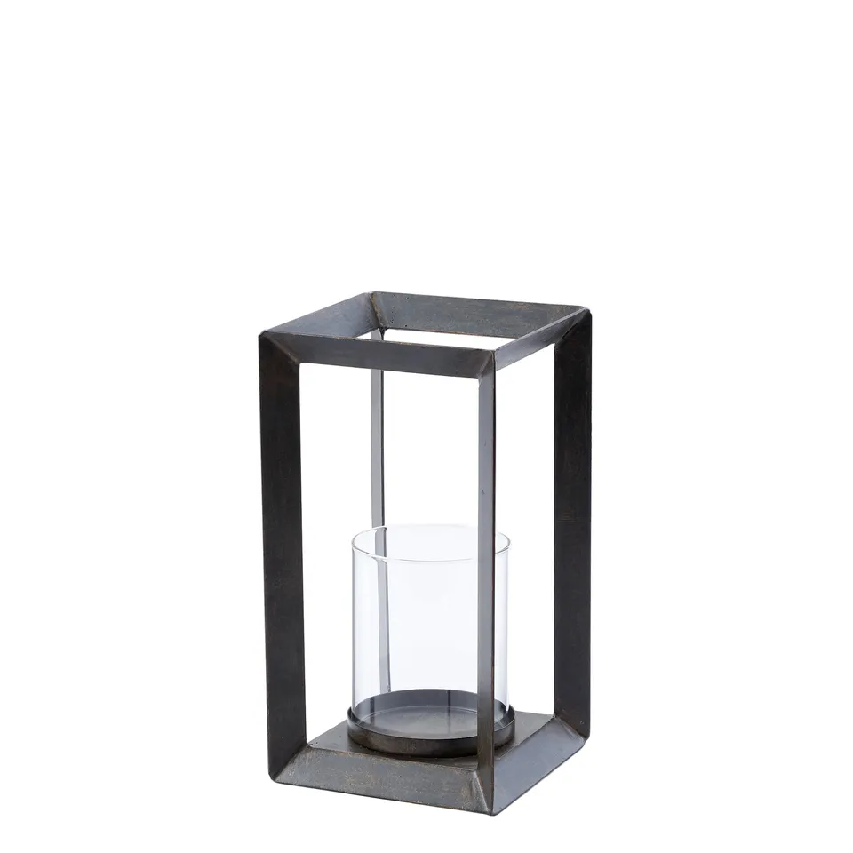 sia-deco-nora-kael-lanterne-m-tal-noire-32-cm image 1