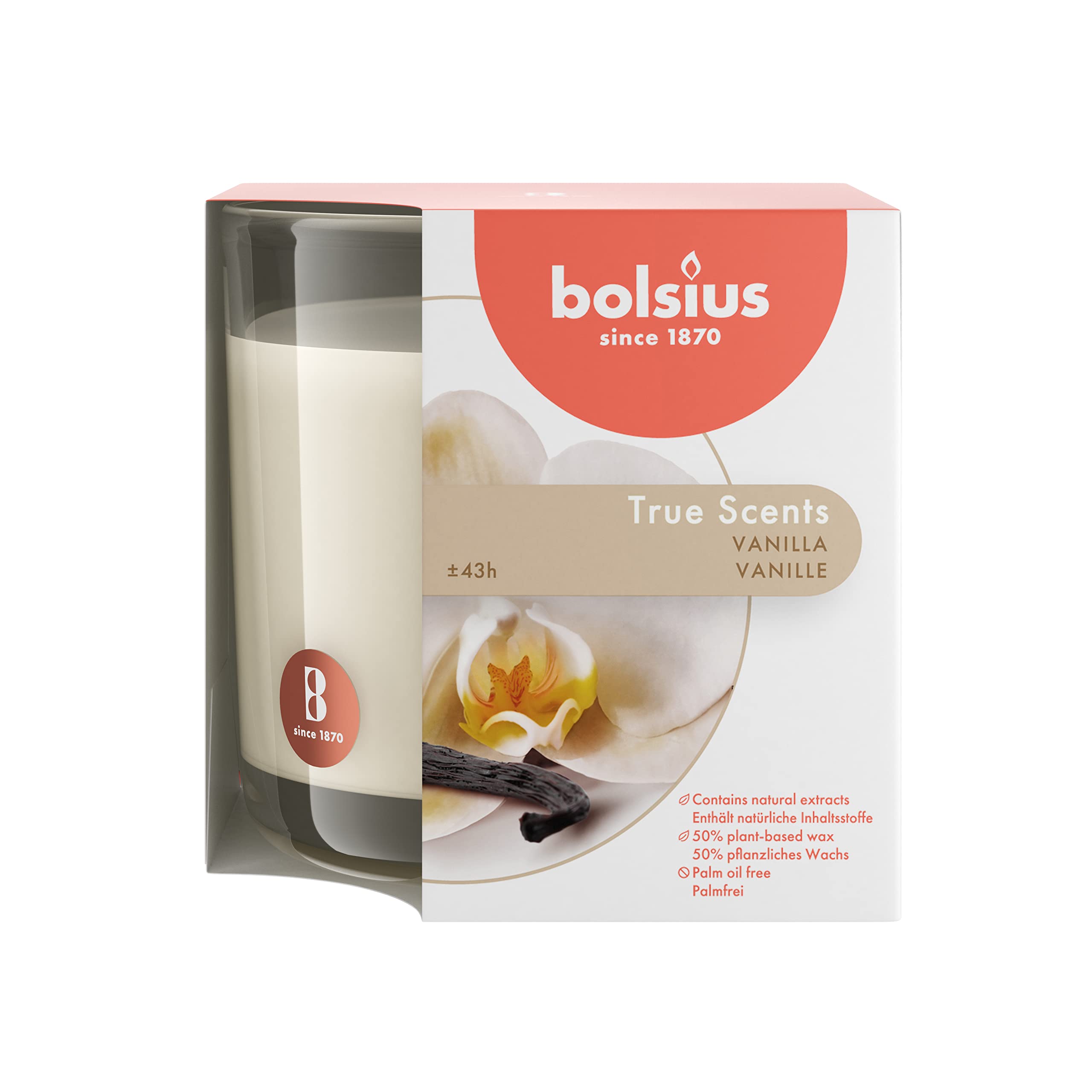 bolsius-true-scents-bougie-vanille-verre-large-43h image 2