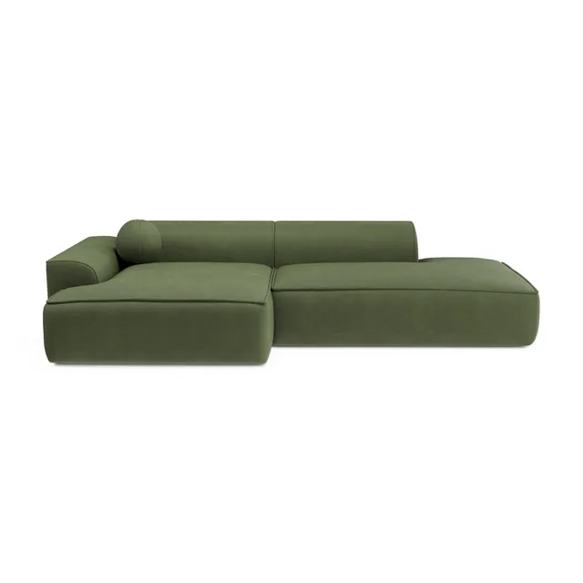 sia-ania-canap-angle-gauche-vert-olive-spacieux image 1
