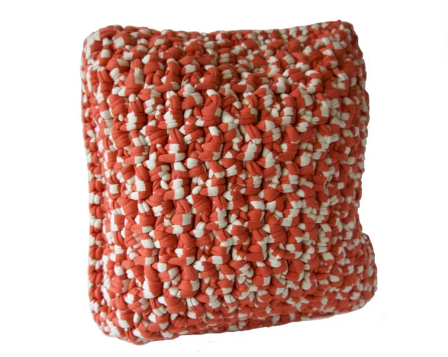 am-cla-coussins-coussin-crochet-orange-blanc-40x40-coton image 1