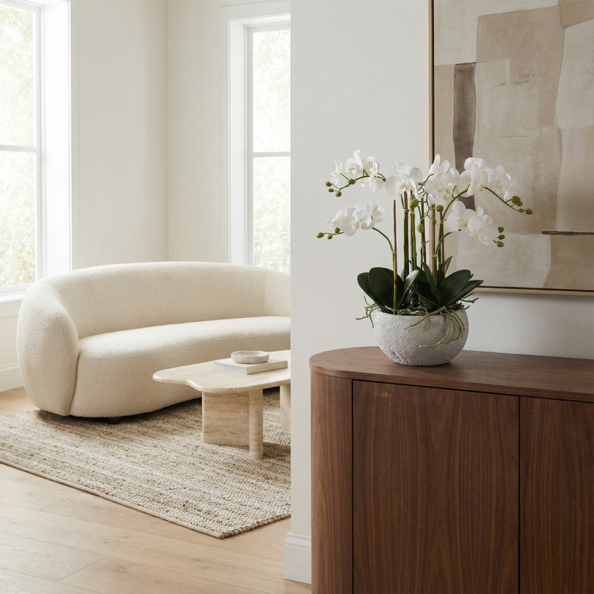 sia-noah-s-r-na-composition-orchid-e-blanche-45-cm image 3