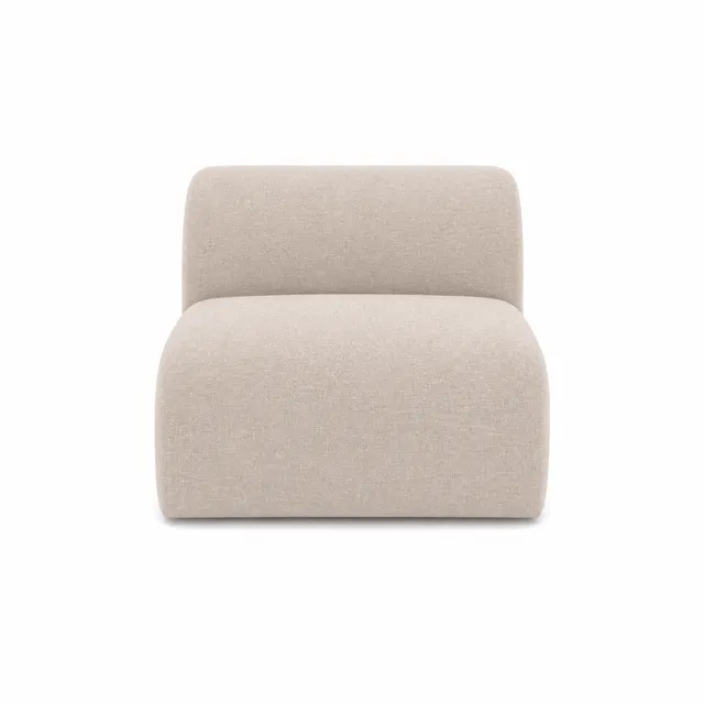 sia-deco-myra-fauteuil-sans-accoudoirs-beige-arrondi image 1