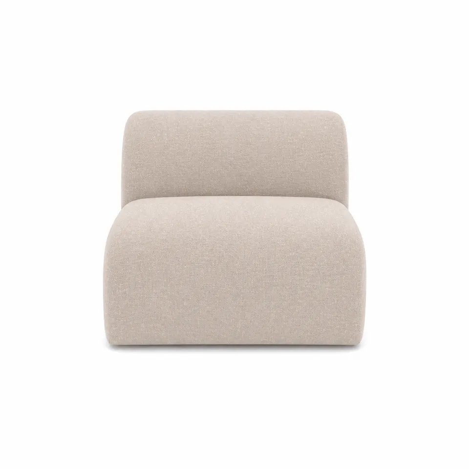 sia-deco-myra-fauteuil-sans-accoudoirs-beige-arrondi image 1