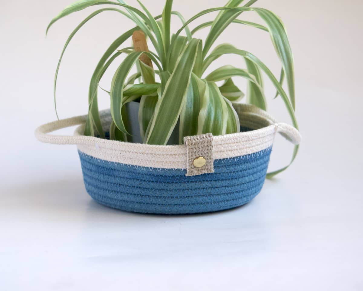 am-cla-paniers-rangement-corbeille-bleu-indigo-anses-coton image 3