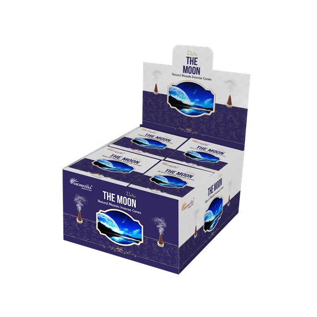aromatika-vedic-the-moon-c-ne-d-encens-120-c-nes-apaisant image 1