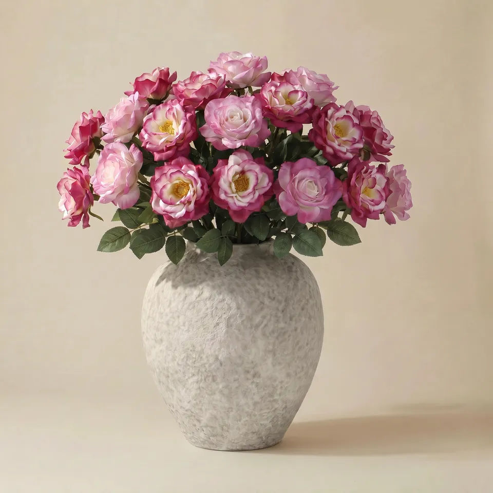 sia-noah-sophie-bouquet-roses-artificielles-24-tiges-rose image 1