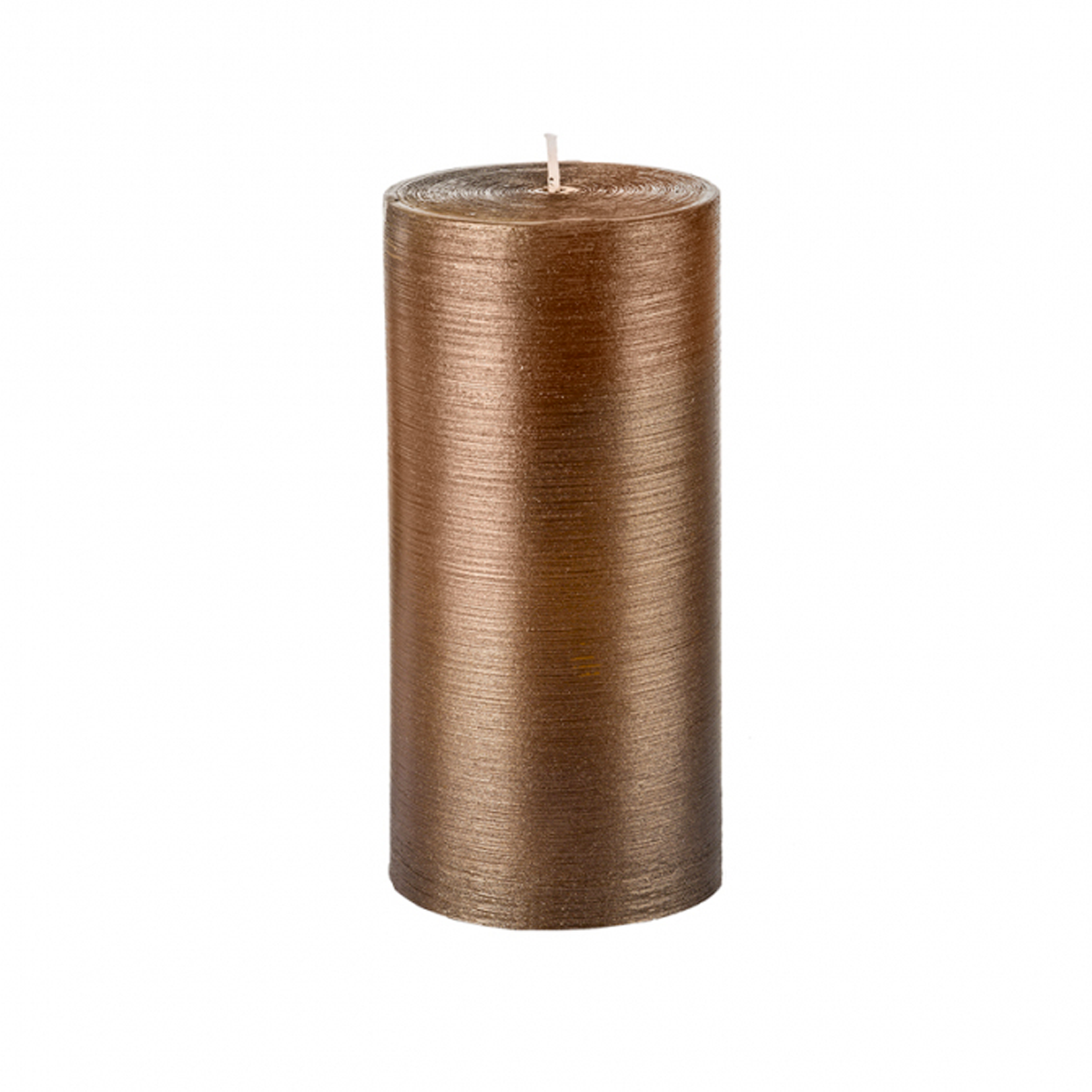 sia-nora-bougie-stripes-l-cylindrique-dor-15-cm image 1