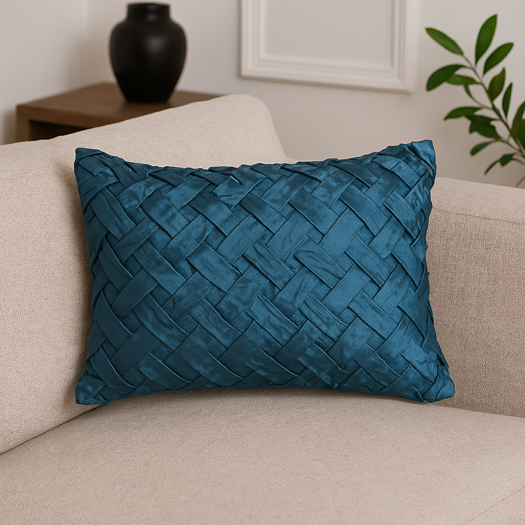 sia-nola-saint-housse-coussin-bleu-30x50-cm-chevrons image 2