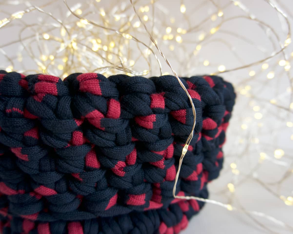 am-cla-paniers-rangement-panier-crochet-rouge-et-noir-coton-recycl image 6