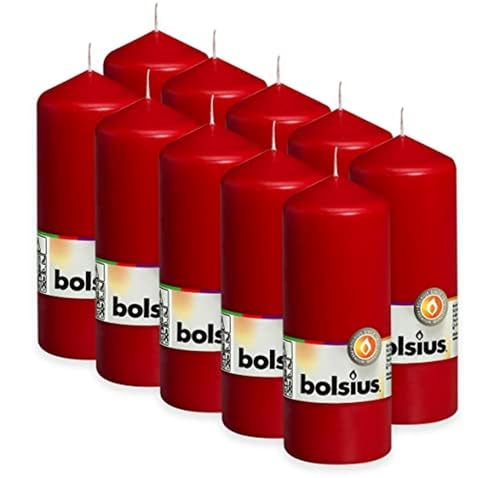 bolsius-bougies-piliers-10-piliers-rouges-15x6-cm-42h image 7