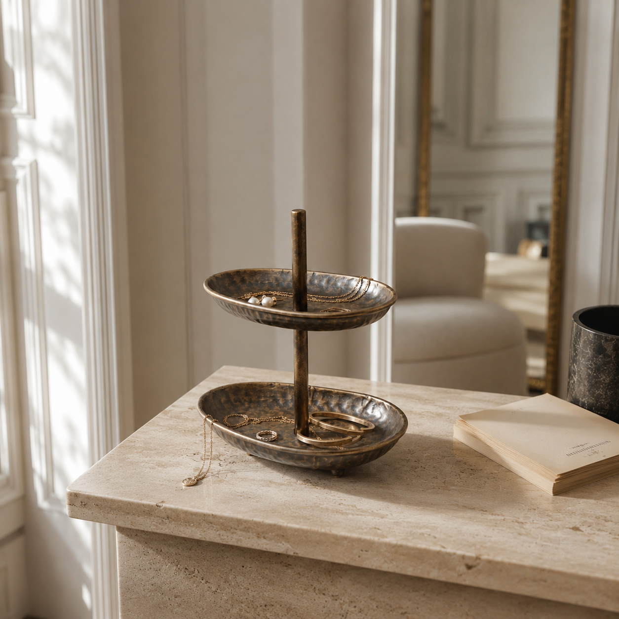sia-deco-arlo-elma-plateau-tages-m-tal-marron-19-5-cm image 3