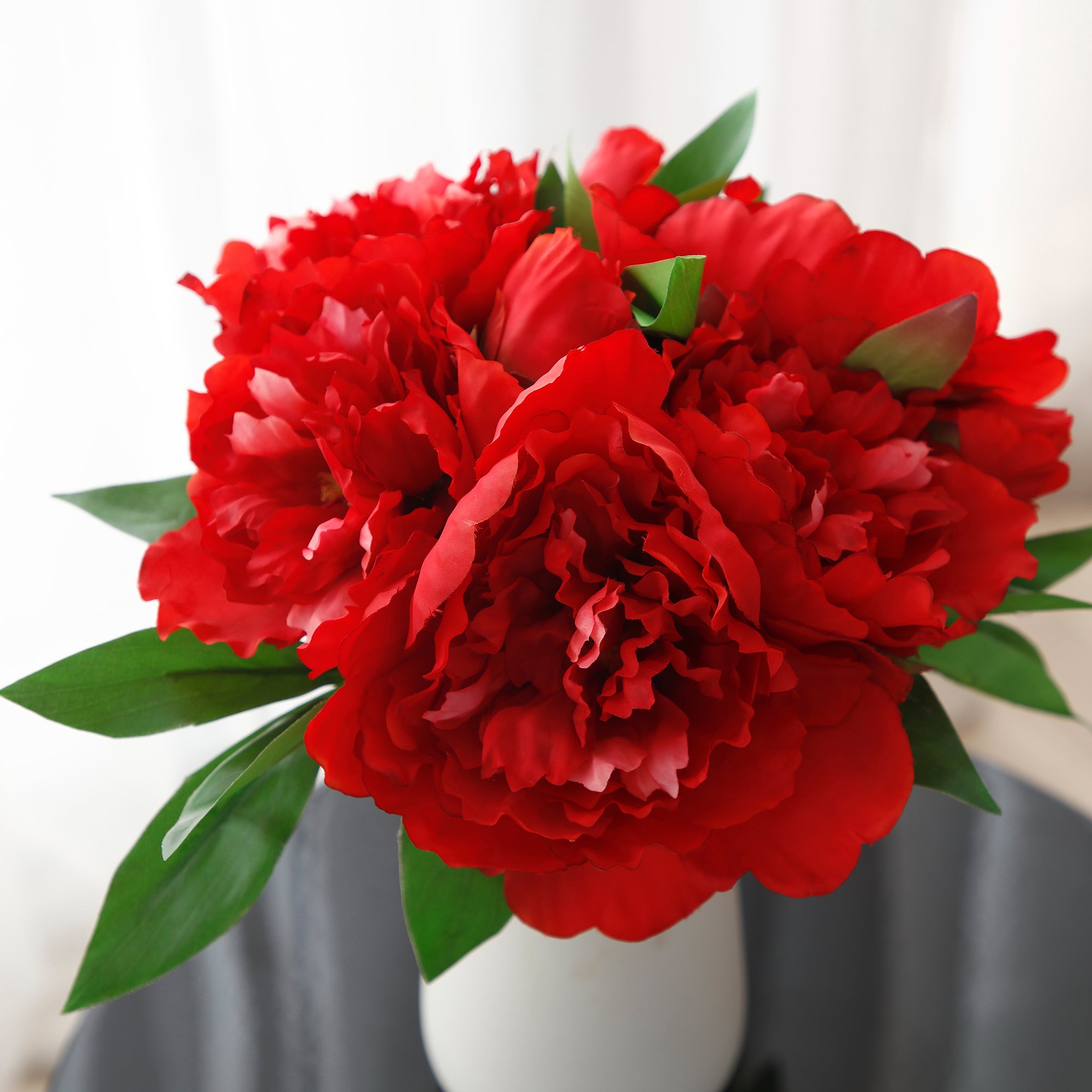 sia-deco-noah-bouquet-pivoines-artificielles-28-cm-rouge image 2