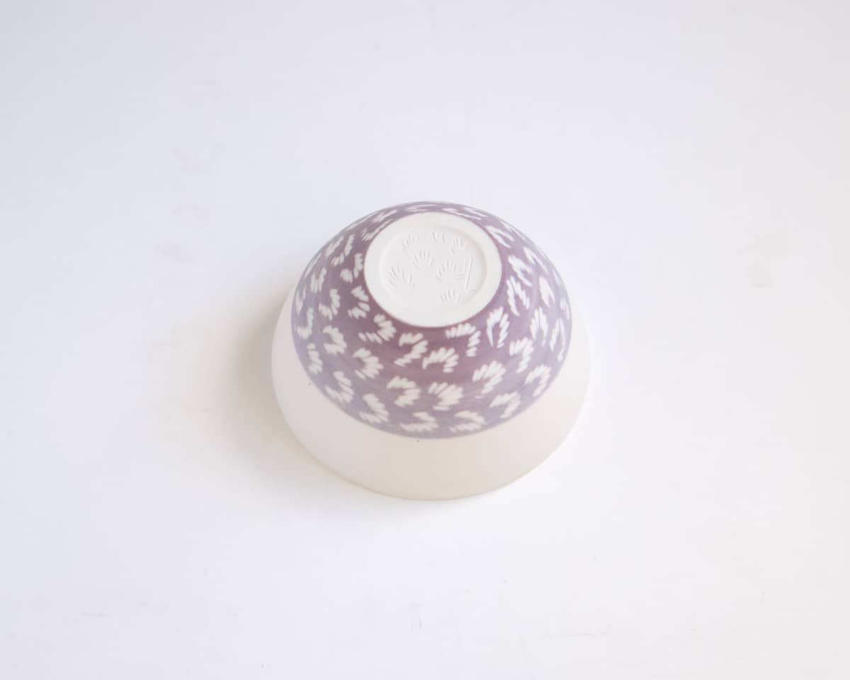 am-cla-bol-porcelaine-violet-motifs-floraux-blancs-9-5-cm image 7