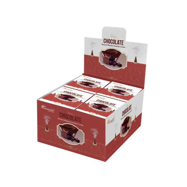 aromatika-vedic-incense-cones-chocolat-c-nes-d-encens-x120-sucr image 1