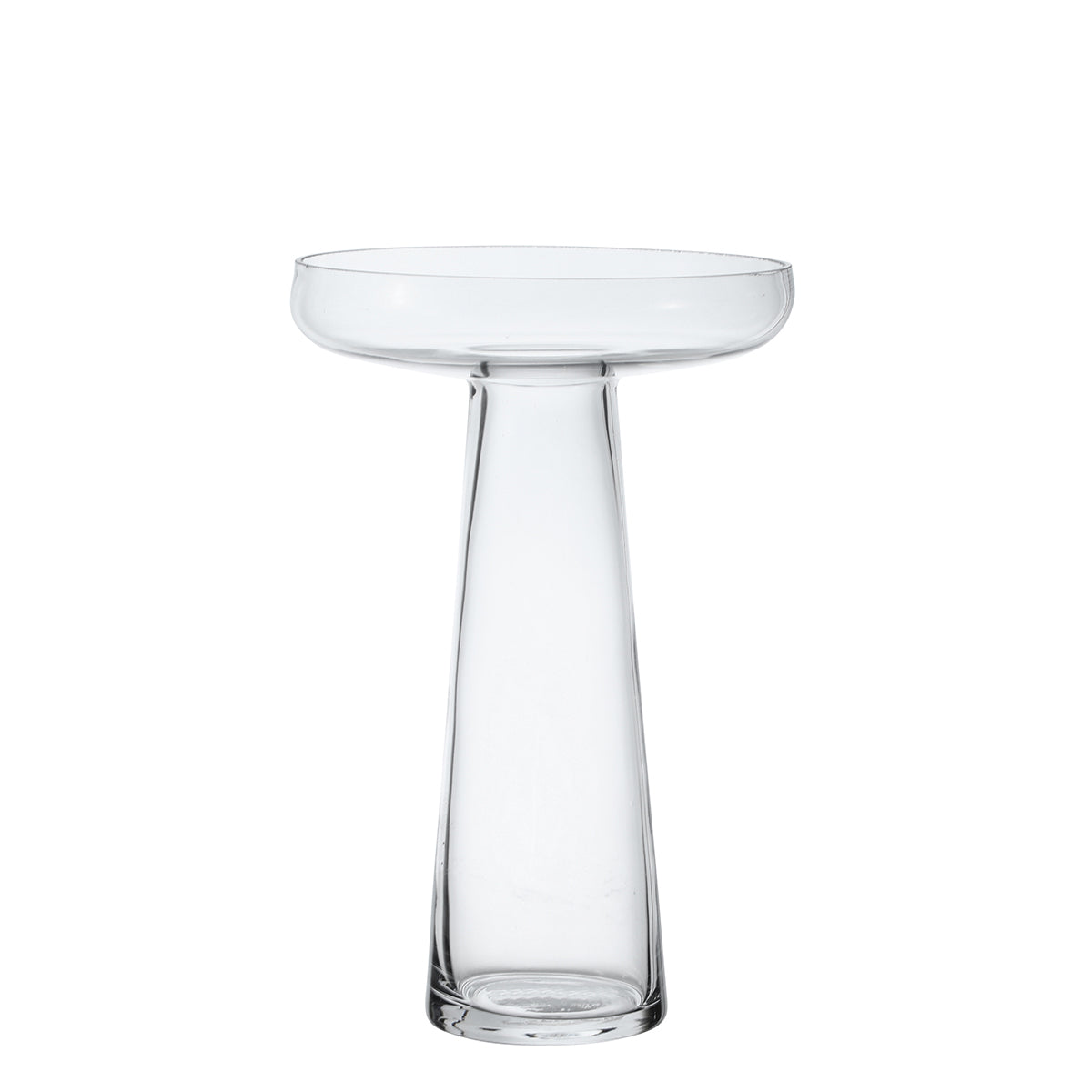 sia-deco-antica-soucoupe-vase-verre-transparent-27cm image 1