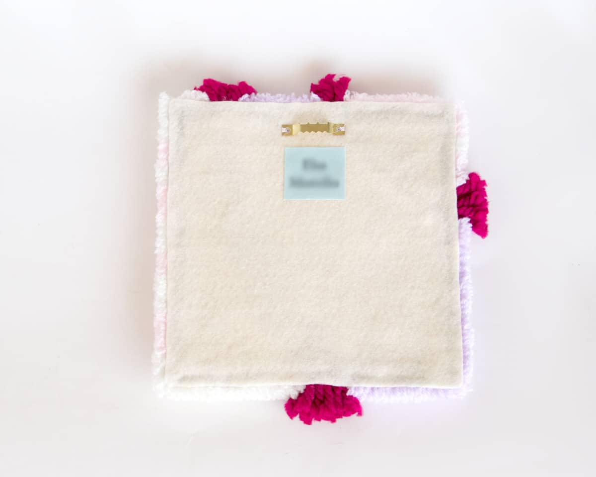 am-cla-tufting-d-coration-murale-carr-e-rose-violette-21cm image 6