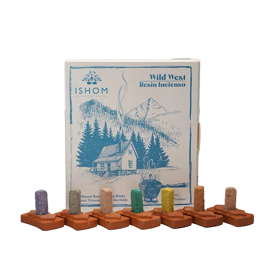 ishom-smudge-briques-d-encens-wild-west-70-briques image 1