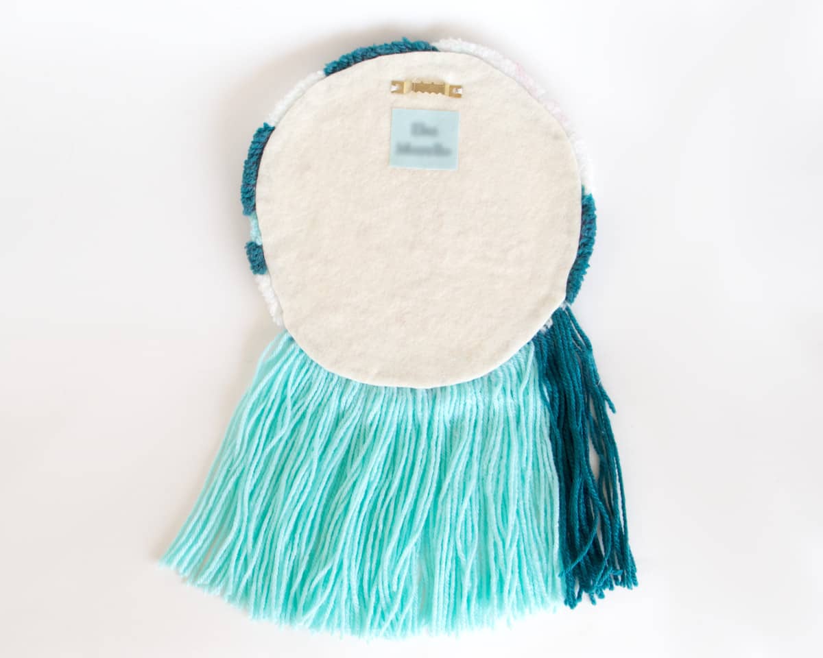 am-cla-tissages-tufting-ronde-bleue-blanche-d-co-murale-21-cm image 7