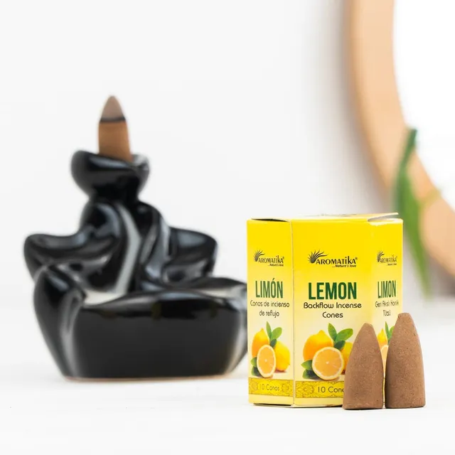 aromatika-backflow-c-nes-d-encens-lemon-lot-120-agrumes image 1