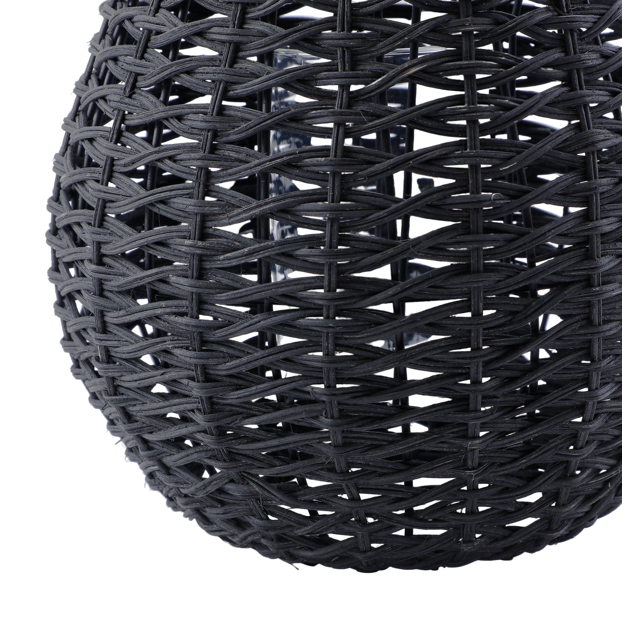 sia-nora-lanterne-rotin-noir-48-cm-verre-chauffe-plat image 4