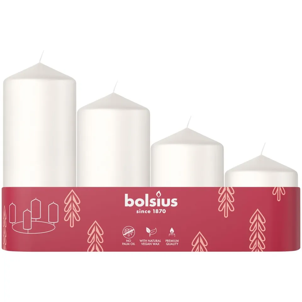 bolsius-bougies-piliers-lisses-lot-de-4-blanc-12-10-8-6-cm-sans-parfum image 1