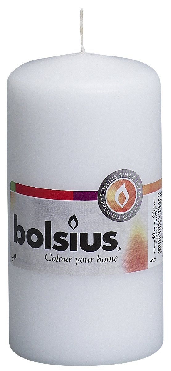 bolsius-bougies-piliers-blancs-lot-10-12-cm-33h image 1