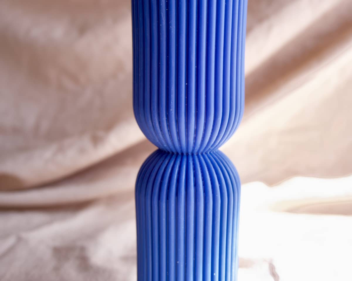 am-cla-colonne-bleue-bougie-d-corative-bleue-17-5-cm-cire-v-g-tale image 4