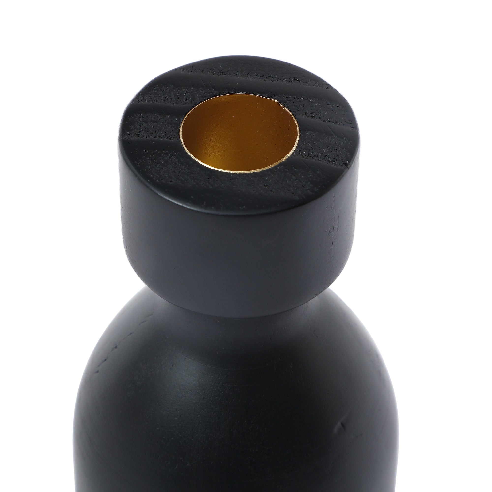 sia-deco-nora-bougeoir-bois-noir-elya-13-cm image 3