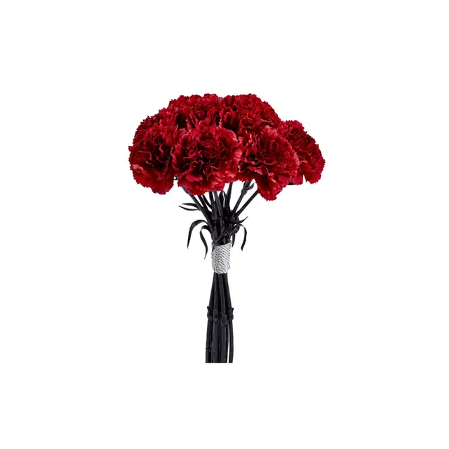 sia-noah-bouquet-d-oeillets-fleurs-artificielles-bordeaux-38-cm image 1